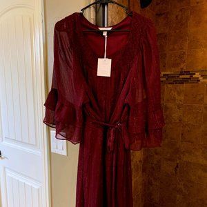 LC Wine Tasting Classic Smock Neck Dress
